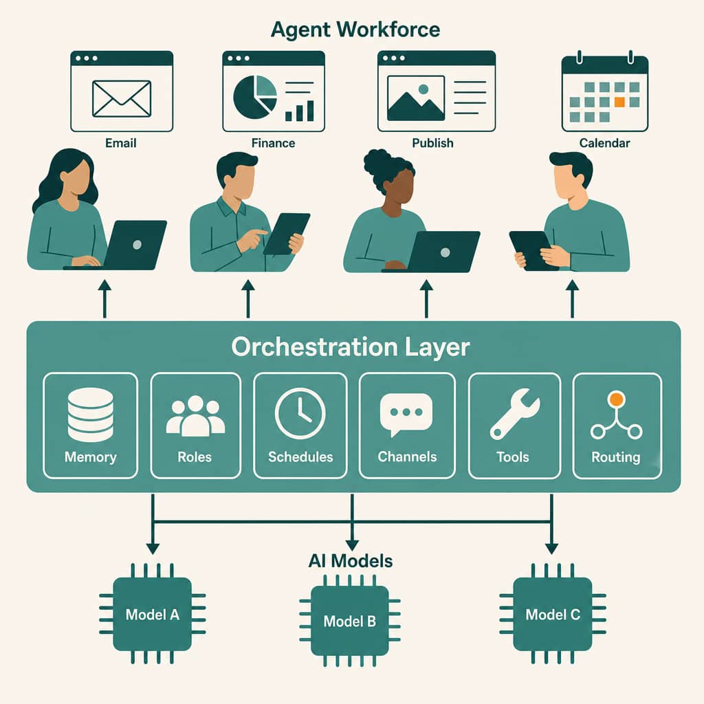 OpenClaw as the operating layer for agent orchestration
